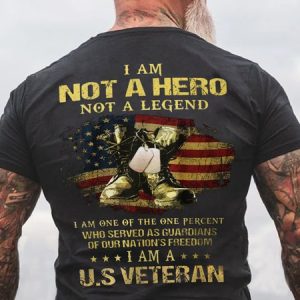 U.S Veteran Cotton Short Sleeve Short Sleeve T-Shirt, color:Deep Gray|size:3XL, Lilicloth.com