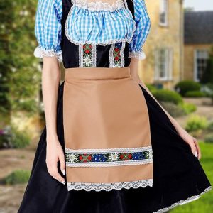 Vacation Plaid Regular Fit Square Neck Dress With No, Dresses, color:Blue|size:XL, JustFashionNow