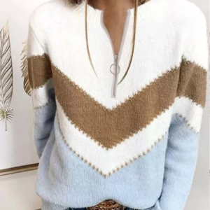 Casual V Neck Cotton Sweater, Sweaters, color:White|size:3XL, JustFashionNow