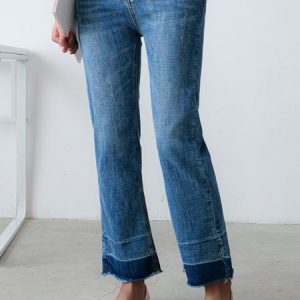 Casual Plain Jeans, Denim&Jeans, color:Denim Blue|size:XXL, Noracora