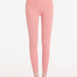 Casual Plain Natural Long Legging, Leggings, color:Pink|size:XXL, Noracora
