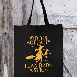 Women Casual All Season Text Letters Printing Canvas Wearable Holiday Halloween Canvas Shopping Tote, color:Black|size:One-size, Lilicloth.com