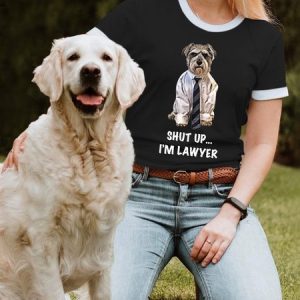 Lilicloth X Funnpaw Women's Shut Up I'm A Lawyer T-Shirt, color:Black|size:L, Lilicloth.com