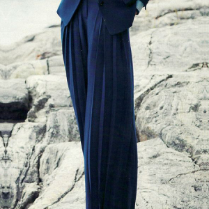 Loose Plain Urban Fashion H-Line Long Pants, Pants, color:Royal Blue|size:XXL, Stylewe