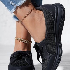 Breathable Comfy Slip On Walking Shoes, Sneakers, color:Black|size:43, JustFashionNow