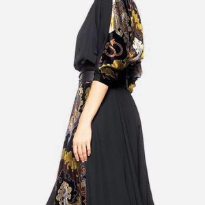 Long sleeve Boat Neck Loose Blouse, Blouses and Shirts, color:Black|size:XXL, Stylewe