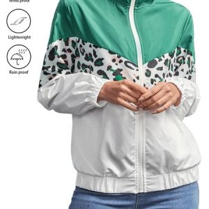 Casual Leopard water proof Regular Fit Shawl Collar Jacket, Jackets, color:White|size:XL, JustFashionNow