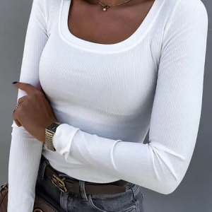 Casual Regular Fit Plain T-Shirt, T-Shirts, color:White|size:XXL, JustFashionNow