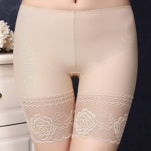 Woman Breathable Comfortable Lace Sexy Boxer, Briefs, color:Nude|size:XXL, JustFashionNow