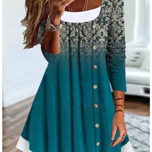 Boho Knitted Ethnic Dress, Dresses, color:Green|size:XXL, JustFashionNow