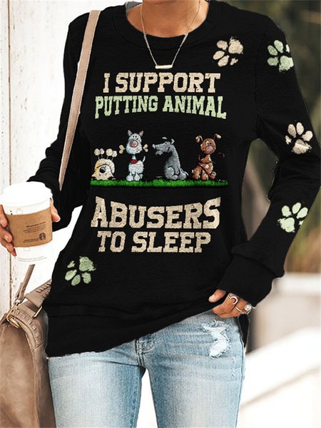 Casual Text Letters Crew Neck Sweatshirt, Sweatshirts & Hoodies, color:Multicolor|size:3XL, JustFashionNow