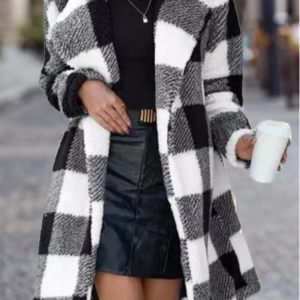 Shawl Collar Fluff/Granular Fleece Fabric Casual Other Coat, Blazers, color:Multicolor|size:XXL, JustFashionNow