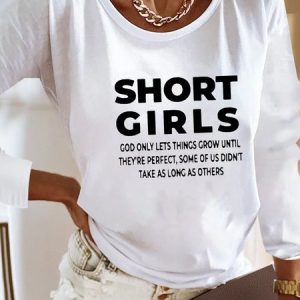 Plus Size Text Letters Loose Casual T-Shirt, TOPS, color:White|size:4X, Noracora