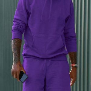 Loose Casual Two-Piece Set, Suit Set, color:Purple|size:3XL, JustFashionNow