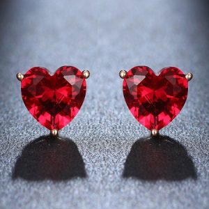 Love Zircon Crystal Earrings, Earrings, color:As Picture|size:One-size, JustFashionNow