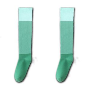 Color Contrasting Design Quick Dry Stove Leg Compression Support Socks, Socks, color:Green|size:One-size, JustFashionNow