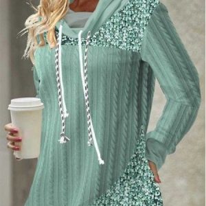 Casual Loose Turtleneck Plain Sweatshirt, Sweatshirts & Hoodies, color:Green|size:XXL, JustFashionNow