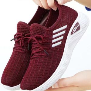 Mesh Breathable Lightweight Running Shoes, Sneakers, color:White|size:40, JustFashionNow