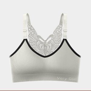Sports Plain Sports Bra, Lingeries, color:Green|size:XL, Noracora