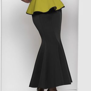 Daily Regular Fit Elegant Plain Skirt, Skirts, color:Black|size:XXL, Stylewe