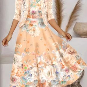 Regular Fit V Neck Casual Two-Piece Set, Suit Set, color:Orange|size:XXL, JustFashionNow