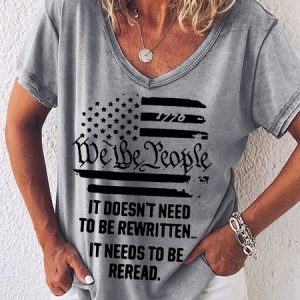It Doesn't Need To Be Rewritten Women's T-Shirt, color:Grey|size:3XL, Lilicloth.com