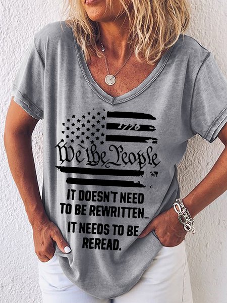 It Doesn't Need To Be Rewritten Women's T-Shirt, color:Grey|size:3XL, Lilicloth.com
