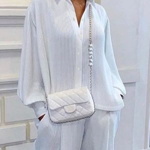 Long sleeve Shirt Collar Elegant Blouse, Blouses and Shirts, color:White|size:XXL, Stylewe