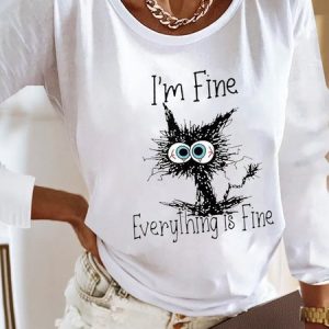 Jersey Loose Casual Crew Neck T-Shirt, color:White|size:XXL, Lilicloth.com