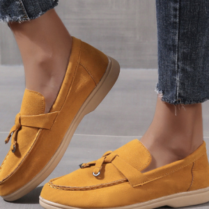 Women's Loafers Comfortable & Lightweight Ladies Shoes, color:Yellow|size:43, Lilicloth.com