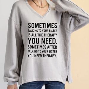 V Neck Plain Loose Sweatshirt, Sweatshirts & Hoodies, color:Gray|size:XXL, JustFashionNow