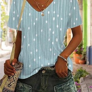 Simple Regular Fit T-Shirt, T-Shirts, color:Blue|size:XXL, JustFashionNow