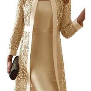 Lace Party Regular Fit Wedding Dress, Party Dresses, color:Champagne|size:4XL, JustFashionNow