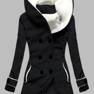 Autumn and winter casual warm sweater Long Sleeve Casual Jacket, Coats, color:Black|size:XXL, Noracora