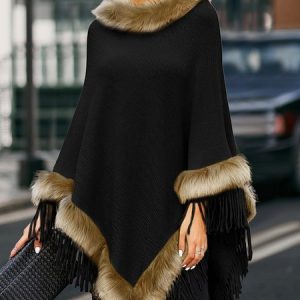 Plain Urban Yarn/Wool Yarn Sweater Coat, Coats, color:Black|size:XXL, JustFashionNow