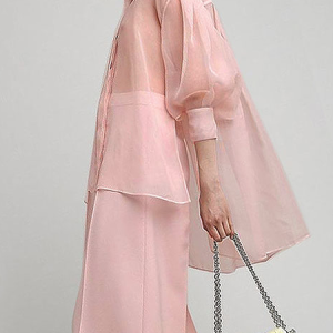 Shirt Collar Loose Long sleeve Ultra lightweight Urban Blouse, Blouses and Shirts, color:Pink|size:XS, Stylewe