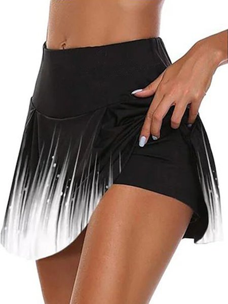 Sports Abstract Printing Bikini Bottom, swimwear>>Bikini Bottoms, color:Black|size:XXL, JustFashionNow