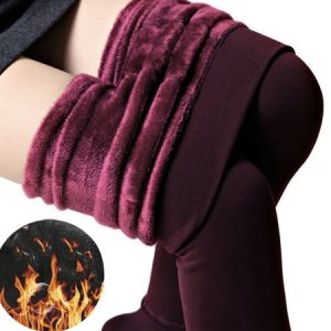 Casual Plain High Waist Long Legging, Leggings, color:Wine Red|size:One-size, Noracora