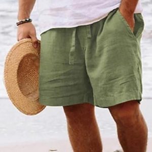 Casual Plain Regular Fit Shorts, Shorts, color:Green|size:3XL, JustFashionNow