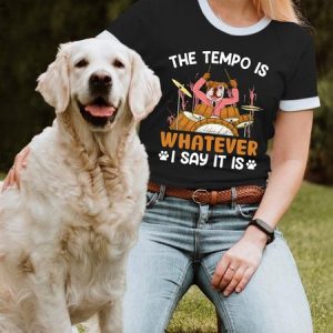 Lilicloth X Funnpaw Women's The Tempo Is Whatever I Say It Is T-Shirt, color:Black|size:L, Lilicloth.com