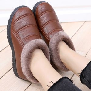 Simple Casual Warm Plush Ankle Boots, Boots, color:Brown|size:41, JustFashionNow