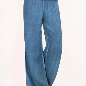Basic Solid Casual Pants, Pants, color:Blue|size:XXL, JustFashionNow