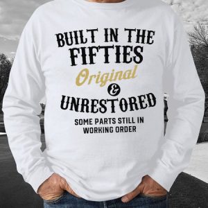Built In The Fifties Sweatshirt Printed Funny Men Sweatshirt, color:White|size:3XL, Lilicloth.com