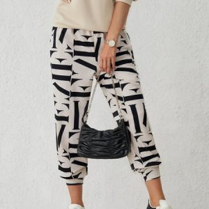 Loosen Daily Casual Sweatpant, Pants, color:Apricot|size:XS, Stylewe