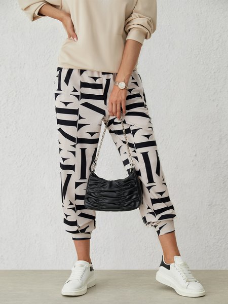 Loosen Daily Casual Sweatpant, Pants, color:Apricot|size:XS, Stylewe