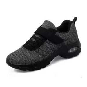 Sports Plain Wearable Hook And Loop Block Heel Outdoor Sneakers Embroidery, Sneakers&Athletic, color:Black|size:43, Noracora