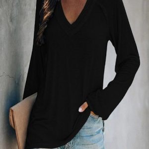 Casual Loose T-Shirt, T-Shirts, color:Black|size:XXL, JustFashionNow