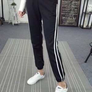Casual Striped Regular Fit Pants, Pants, color:Color3|size:XXL, JustFashionNow