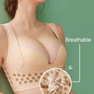 Breast Support Push Up Correction Hunchback Vest Style  Bra, Trendy Bras, color:Nude|size:3XL, JustFashionNow