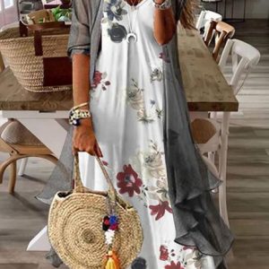 Elegant Two-Piece Set, Suit Set, color:Multicolor|size:3XL, JustFashionNow